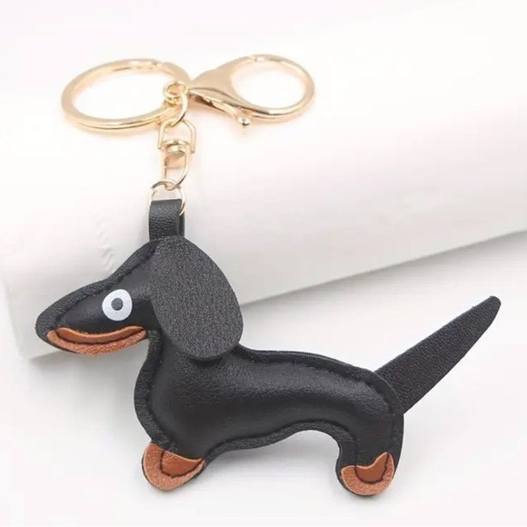 NEW Dachshund Leather Keychain - Picture 4 of 4